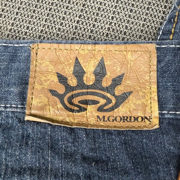 M. Gordon Mens Size W36 L30 Blue Slim Straight Denim Jeans - Picture 10 of 10